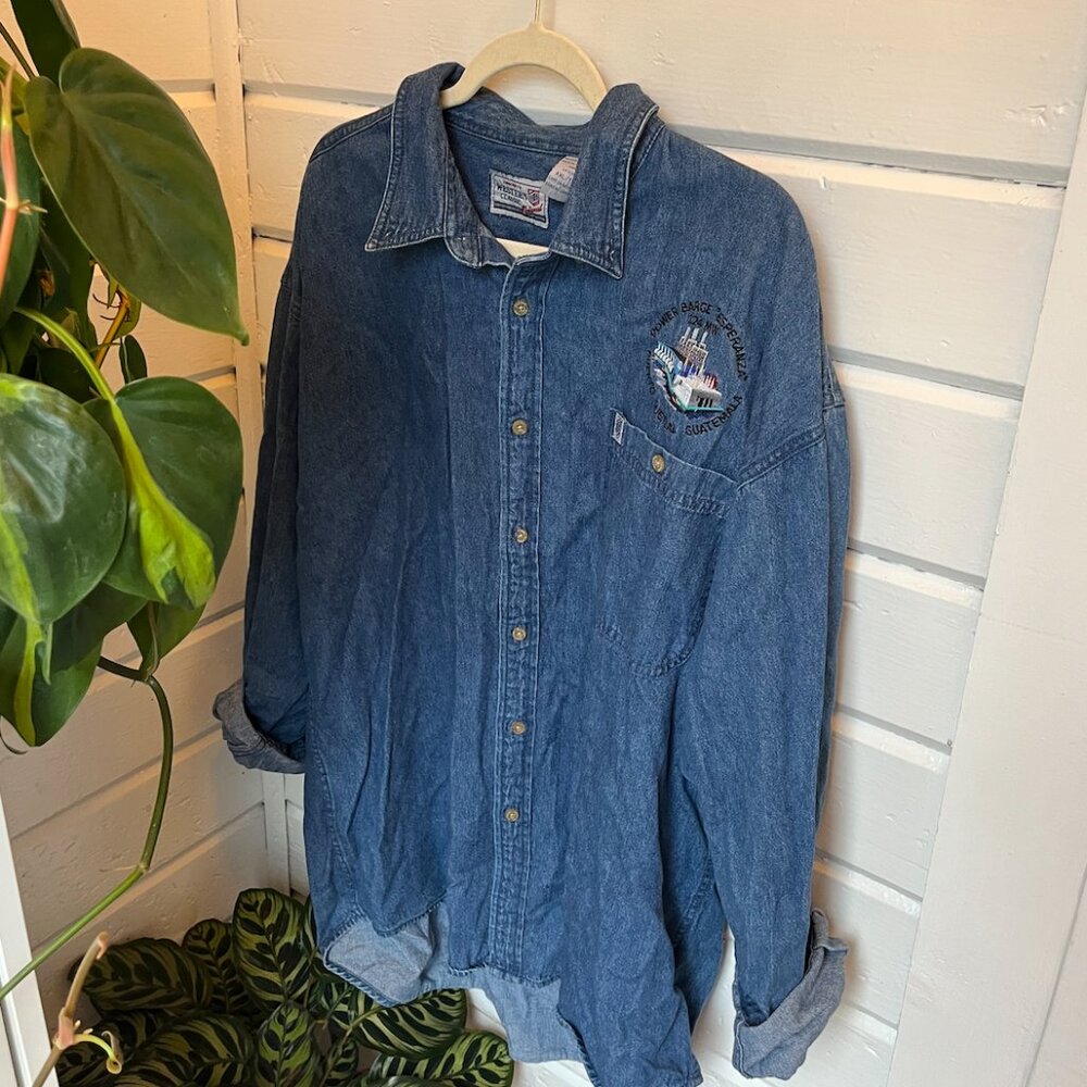 Vintage Western Classics Guatemala Denim Button-Up Shirt